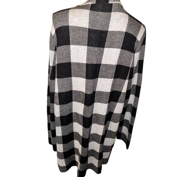 Talbots‎ Women's Size XL Open Cardigan Buffalo Plaid Super Soft NWT $99.50 Orig - Picture 4 of 8